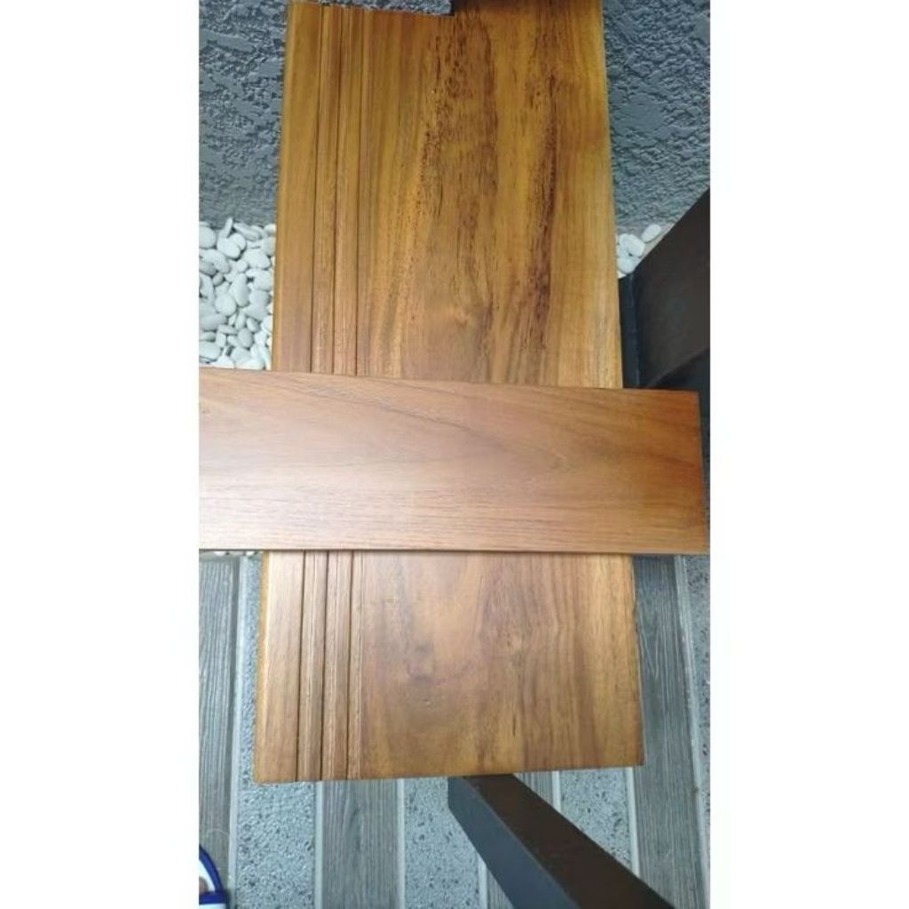 ambalan  anak tangga papan kayu jati