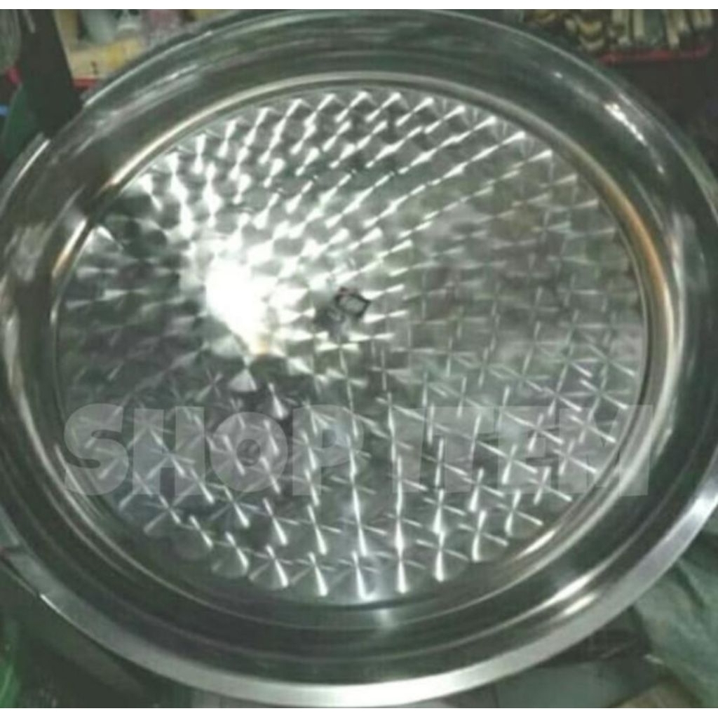 Nampan Bulat Stainless 70cm / Nampan Stainless Bulat 70 cm