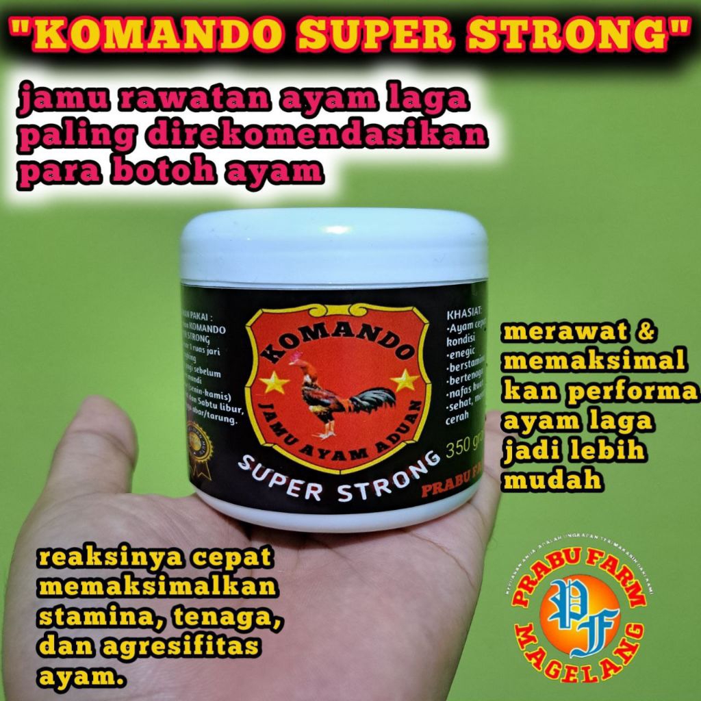 JAMU RAWATAN HARIAN KOMANDO SUPER STRONG PENAMBAH TENAGA NAFAS PANJANG CEPAT KONDISI PEMULIHAN PASCA