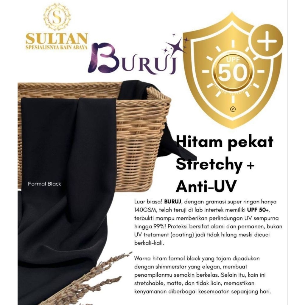 Kain Buruj Polos Sultan Anti UV