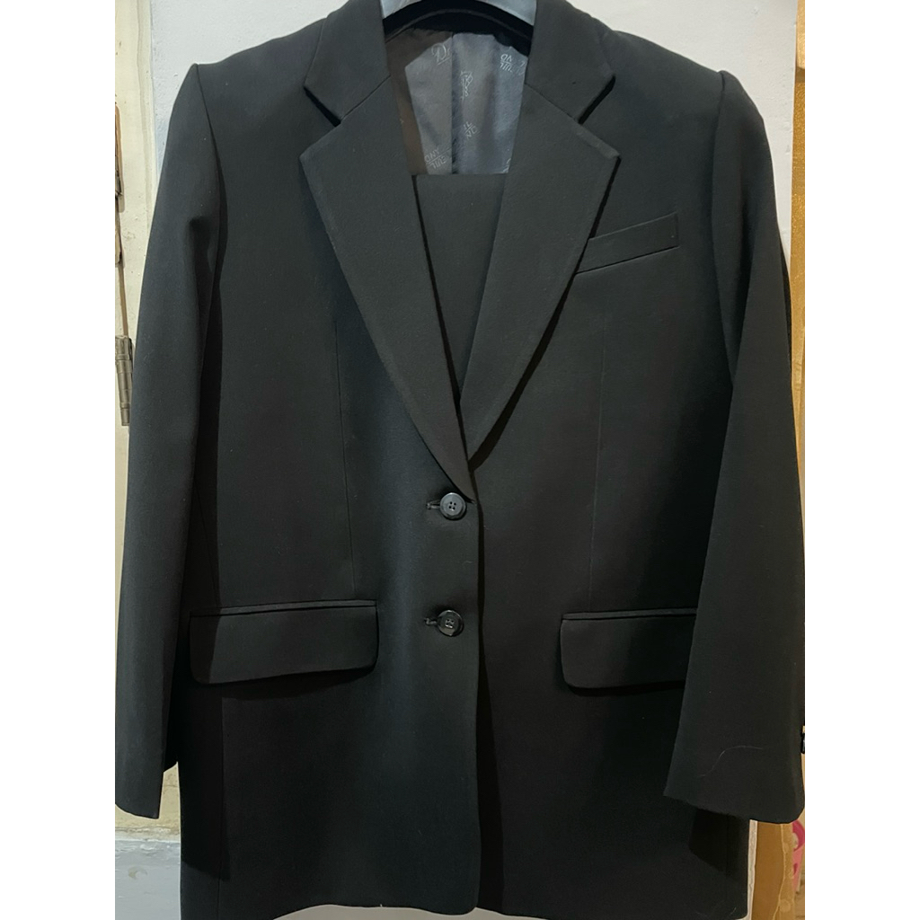 One Set Jas | Blazer | Rok Hitam Formal Kantor Wanita