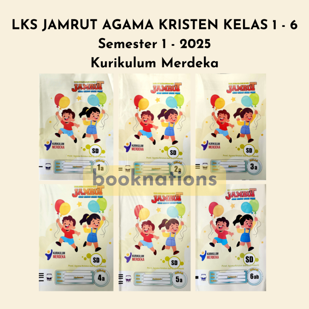 LKS JAMRUT AGAMA KRISTEN kelas 1 2 3 4 5 6 SD Kurikulum Merdeka SEMESTER 1 dan 2