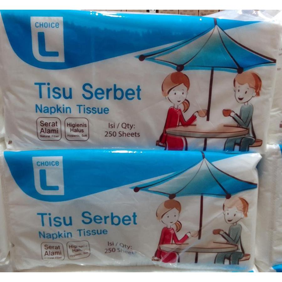 Tisu Serbet Napkin Tissue Choice L Serbet Tissue 250 Gram