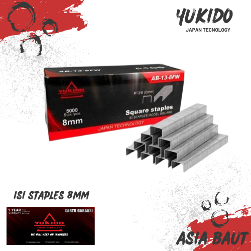 

YUKIDO Isi Staples Tembak 8 MM/Refill Staples Tembak 8 MM