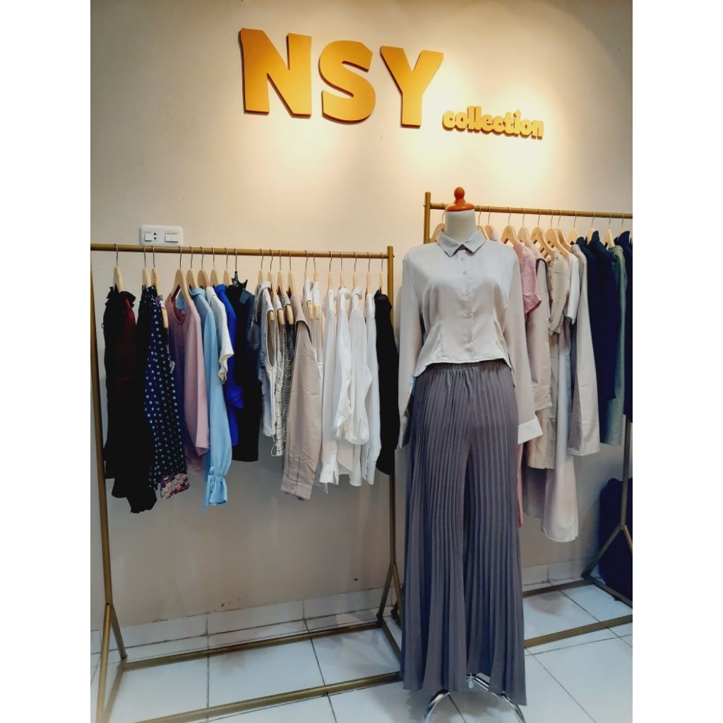 PROMO Celana Prisket Kulot Valino Original Coklat dan Ungu // sale barang branded // sisa produksi