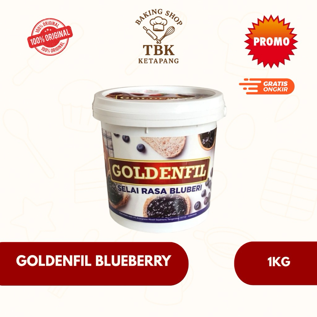 

Goldenfil Blueberry Jam Selai Bluberi 1KG