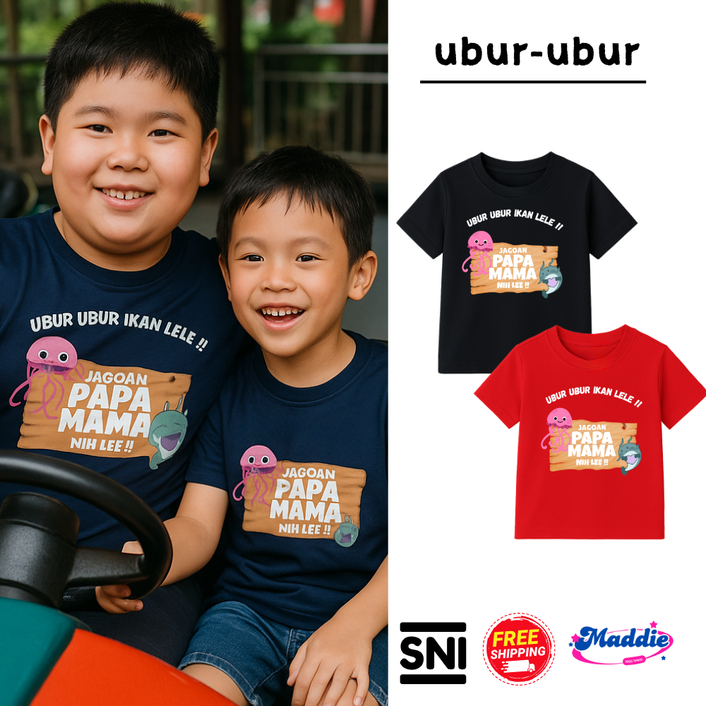 kaos/katun/kaos katun/ubur/kaos ubur ubur ikan lele/kaos ubur ubur ikan lele anak