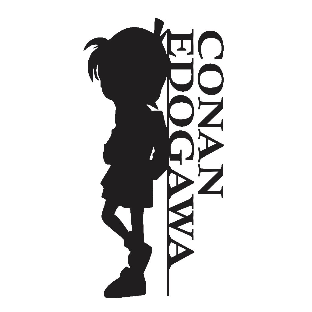 Stiker Conan Edogawa Besar 80cm x 40cm | Sticker Cutting Conan Edogawa Jumbo Motor Mobil