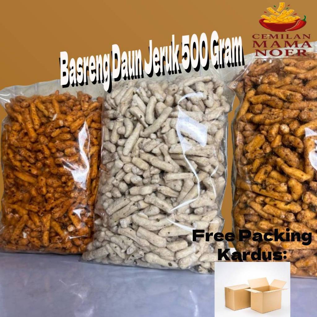 

Basreng Stik Daun Jeruk Rasa Original Pedas Extra Pedas 500gr