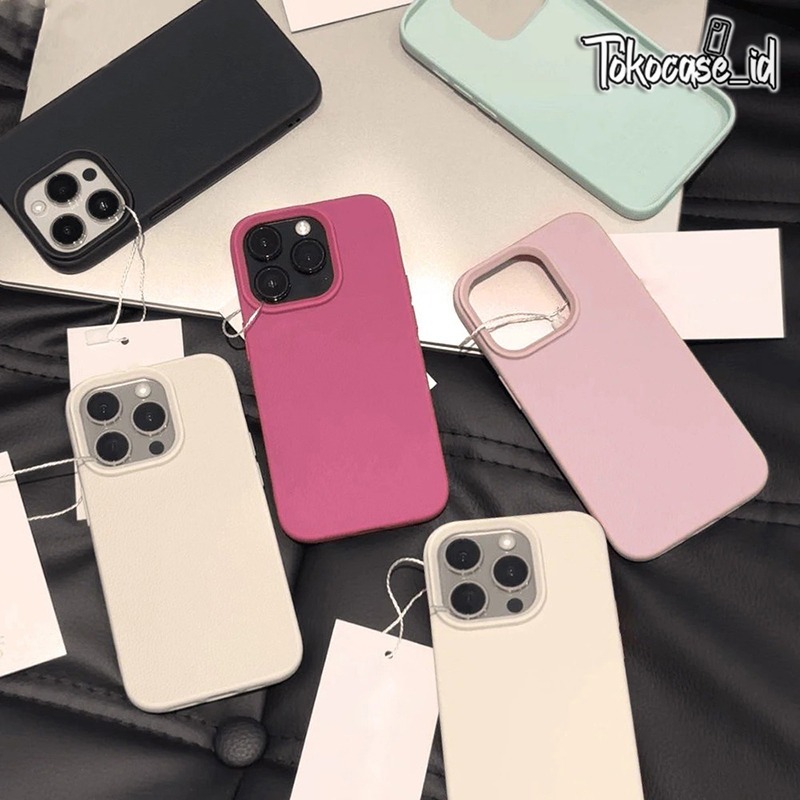 PREMIUM MACARON LEATHER CASE compatible FOR Iphone 7 7PLUS X XR 11 12 13 14 Pro Promax TP01 TC970