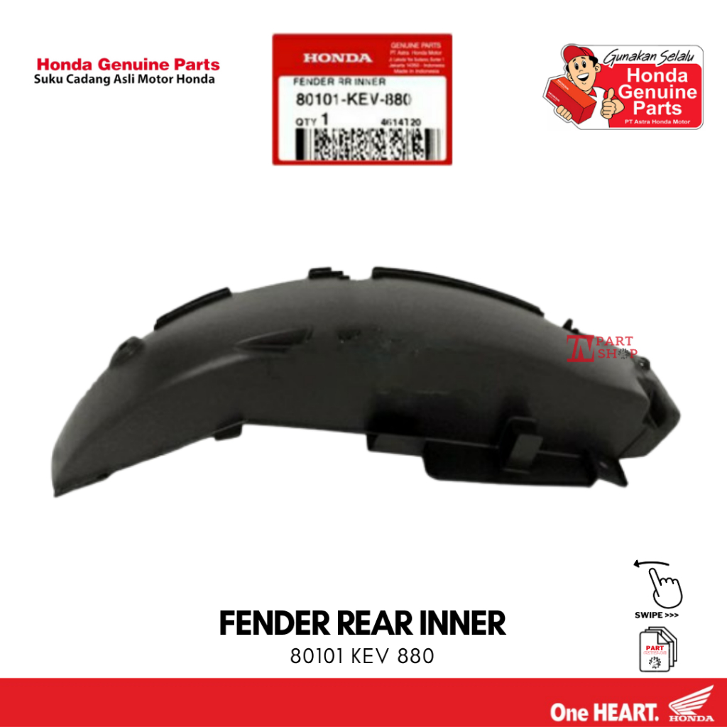 Slebor Spakbor Belakang (Fender RR Inner) - Supra X/XX/V/Fit / 80101-KEV-880