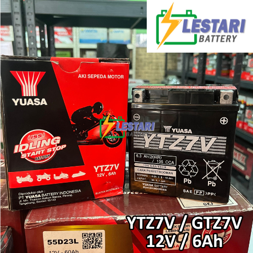 Aki Motor Kering Yuasa YTZ7-V / YTZ7V / YTZ 7V / GTZ7V