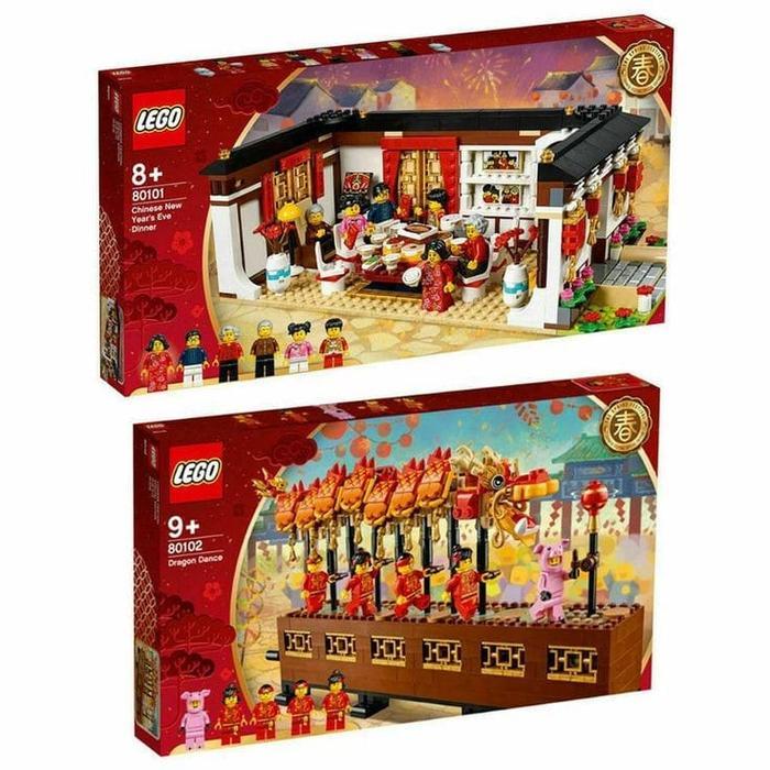 LEGO Chinese New Year - Dinner and Dragon Bundle SET 80101 + 80102