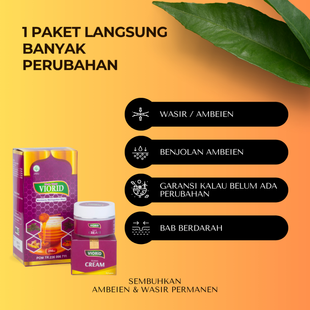 Terbukti ampuh Viorid Obat Ambeien Wasir Paling Ampuh Herbal Ambeyen Luar Dalam Stadium 1 2 3 4 Cepa