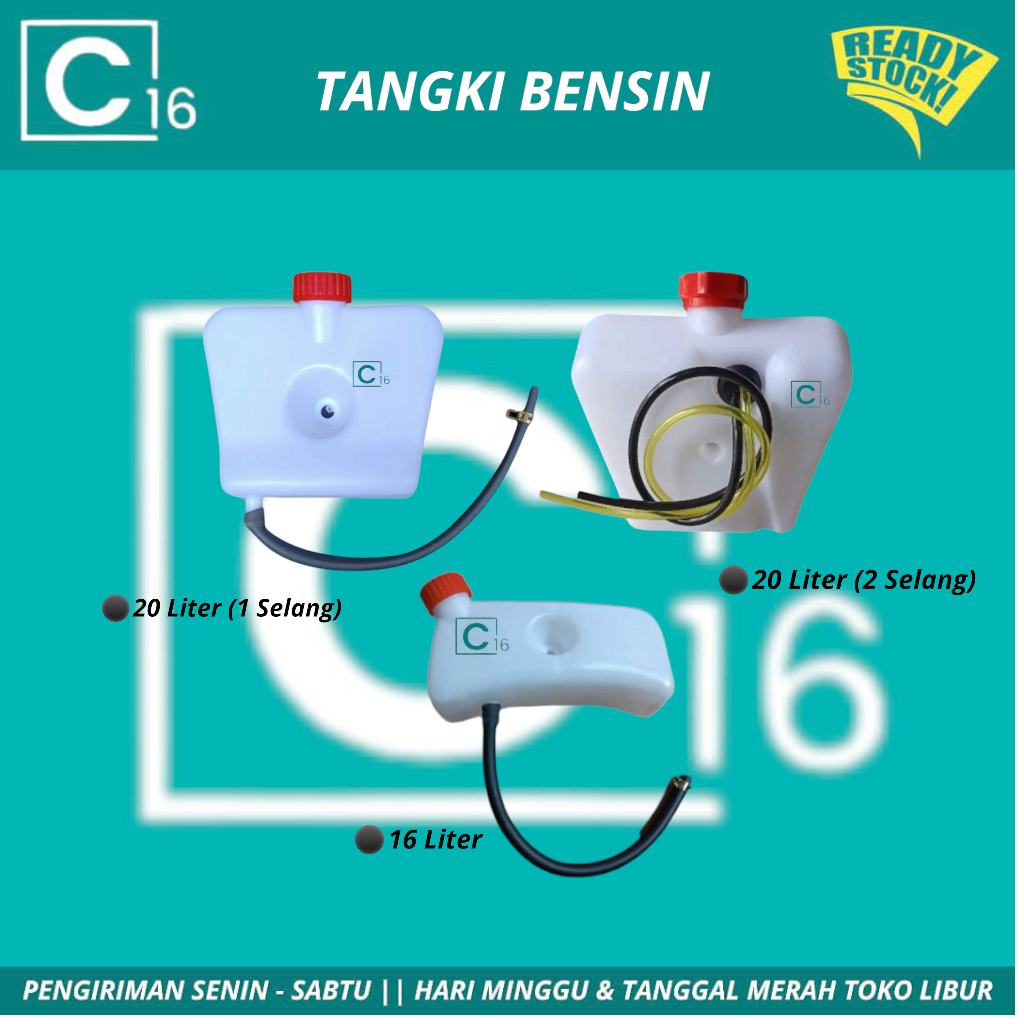 Fuel Tank Set Tangki Bensin 16Liter 20Liter Mesin Semprot Hama TU26