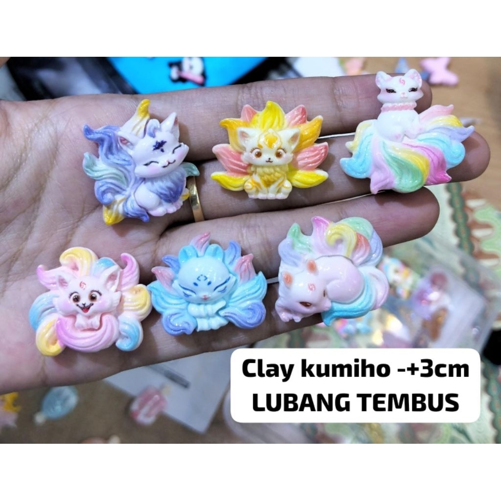 CLAY VIRAL GUMIHO CUTE RUBAH BEREKOR 9/ PAK