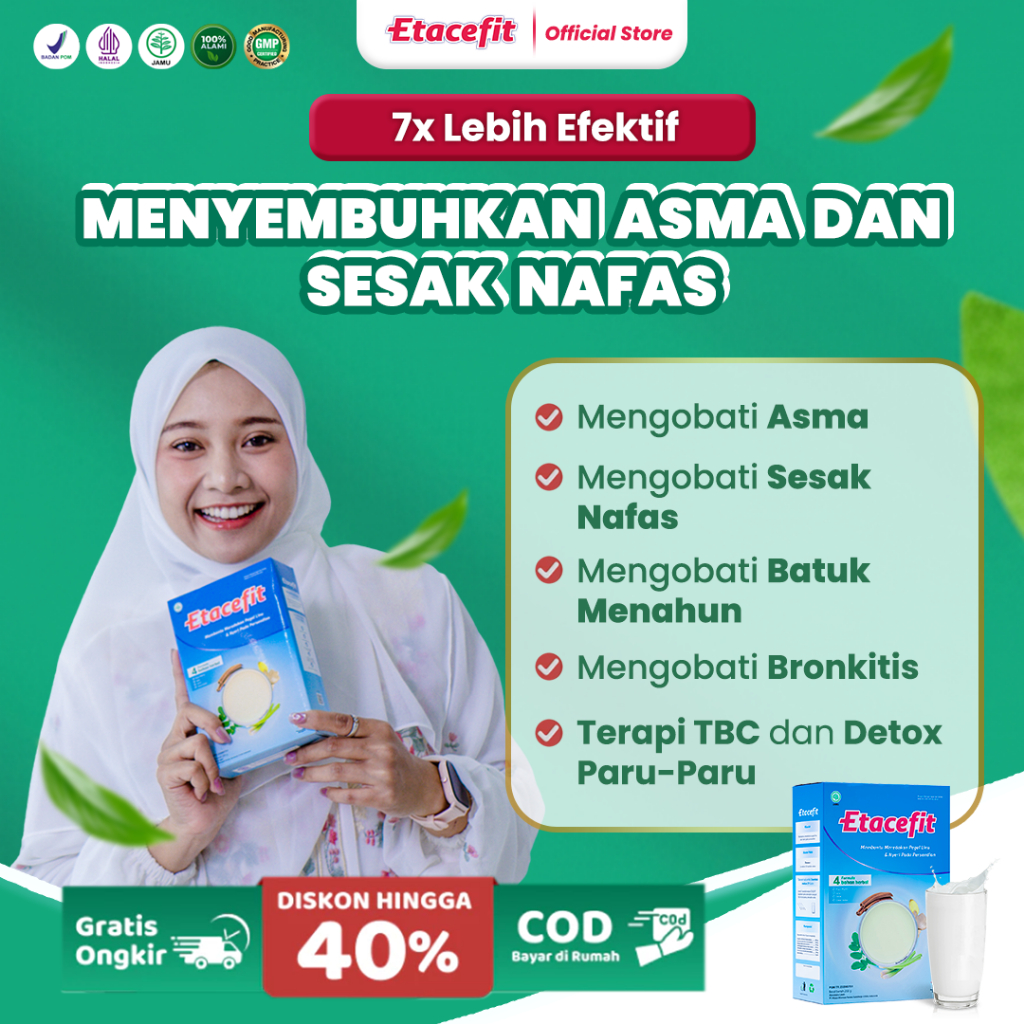 

ETACEFIT - Solusi Atasi Asma Sesak Nafas - Susu Kambing Etawa Bubuk Asli 100% Murni Original