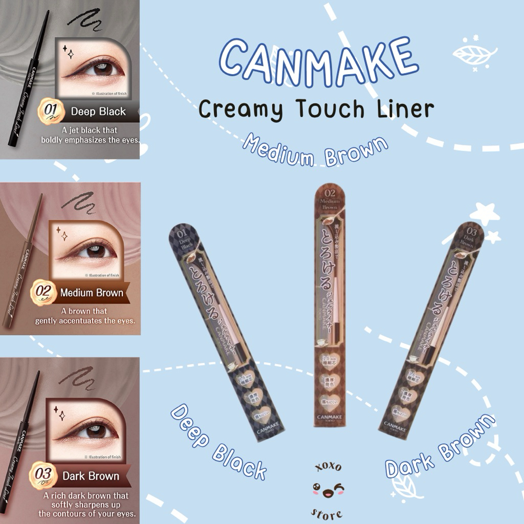 CANMAKE CREAMY TOUCH LINER | eyeliner canmake jepang | original jepang