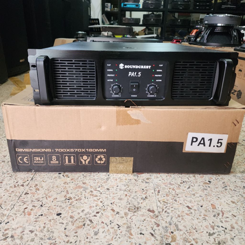 Power Amplifier Soundcrest PA 1.5 Class GB