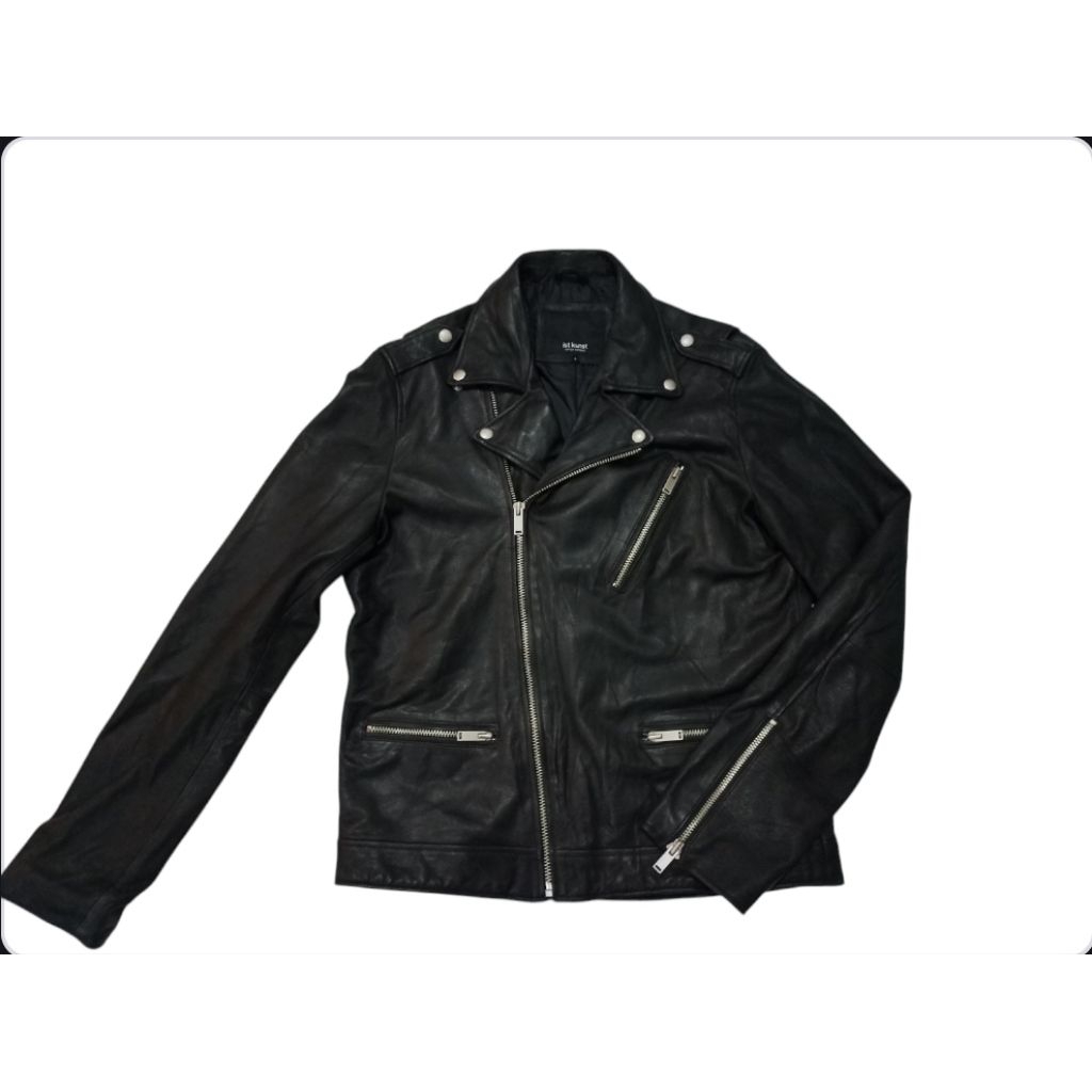 ist kunst ramones leather jacket not schott perfecto avirex rbc vanson