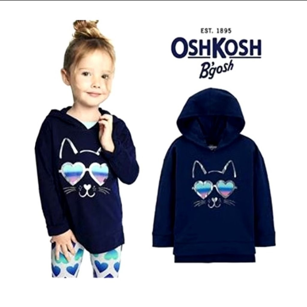 Hoodie Kaos Anak Oshkosh 4-5 Tahun