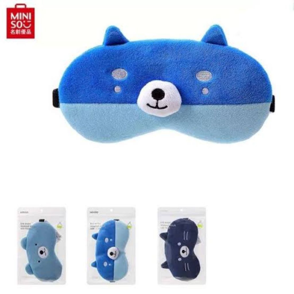 Eye mask Penutup Mata Miniso Sleep Mask Gel Mata Masker Mata Beruang Masker Tidur