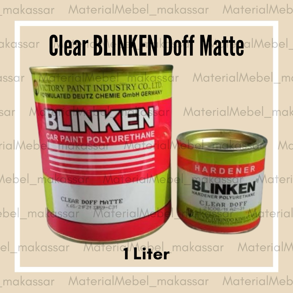 Clear BLINKEN Doff Matte Buram 1L Polyurethane PU