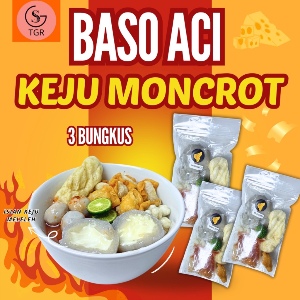 

PAKET GIURR 3 BUNGKUS BASO ACI KEJU MONCROT KEMASAN EKONOMIS HOT MELT HOTPOT INSTAN- GST