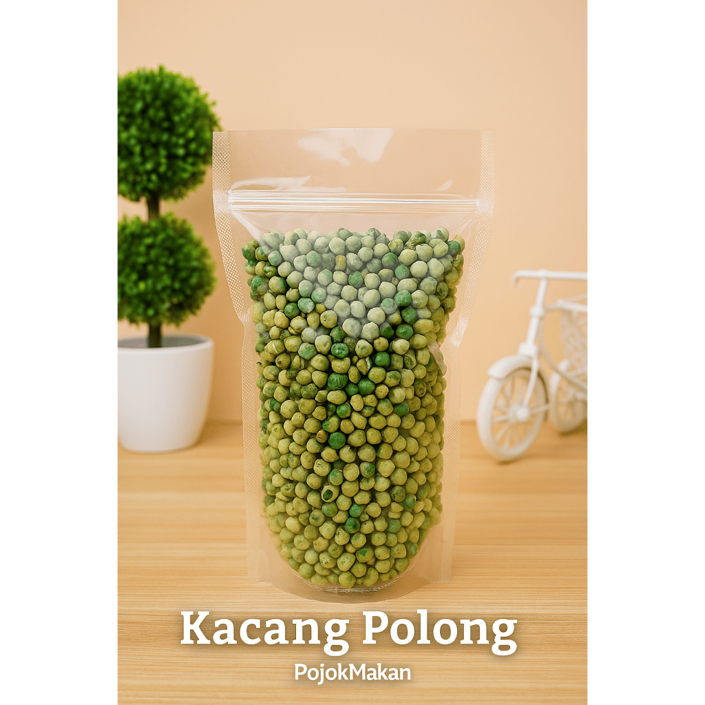 

Snack Kacang Polong Tepung 500 gram – Gurihnya Bikin Ketagihan! | PojokMakan