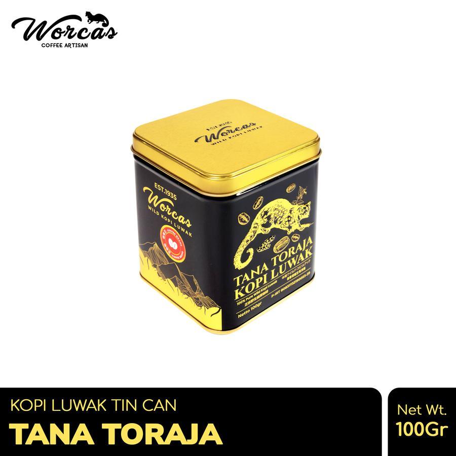 

WORCAS Kopi Luwak Tana Toraja 100gr Tin Can