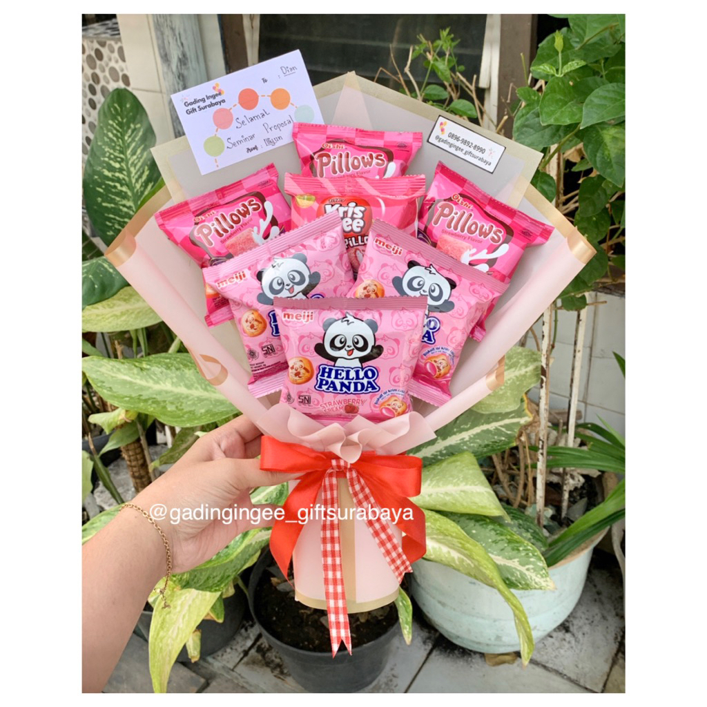 

Bouquet Snack Buket Jajan Surabaya Sidoarjo Murah Kado Hampers Ulang Tahun Wisuda Sidang Sempro Bucket