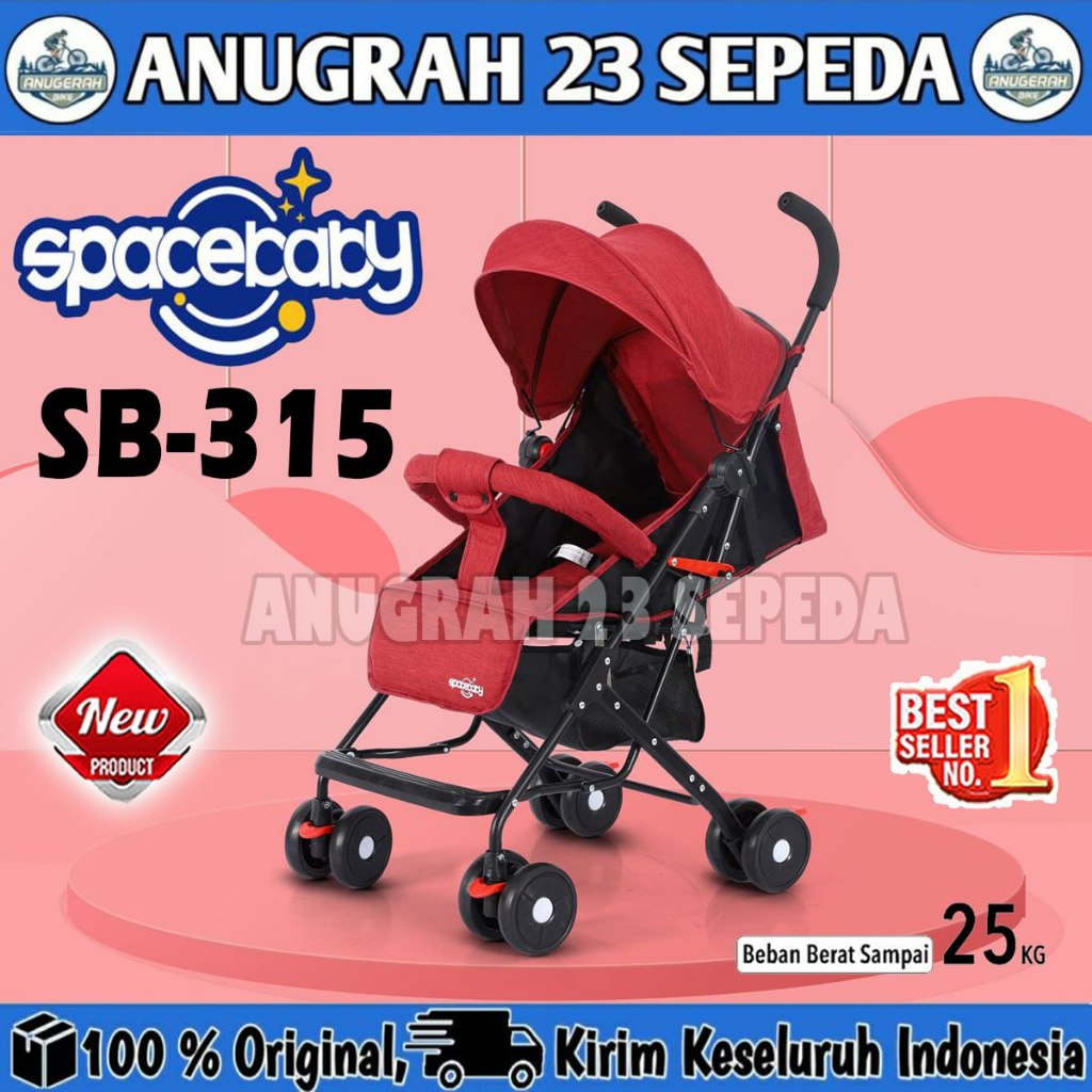 Baby Stroller Kereta Dorong Anak Bayi SPACEBABY SB 315 Cabin Size