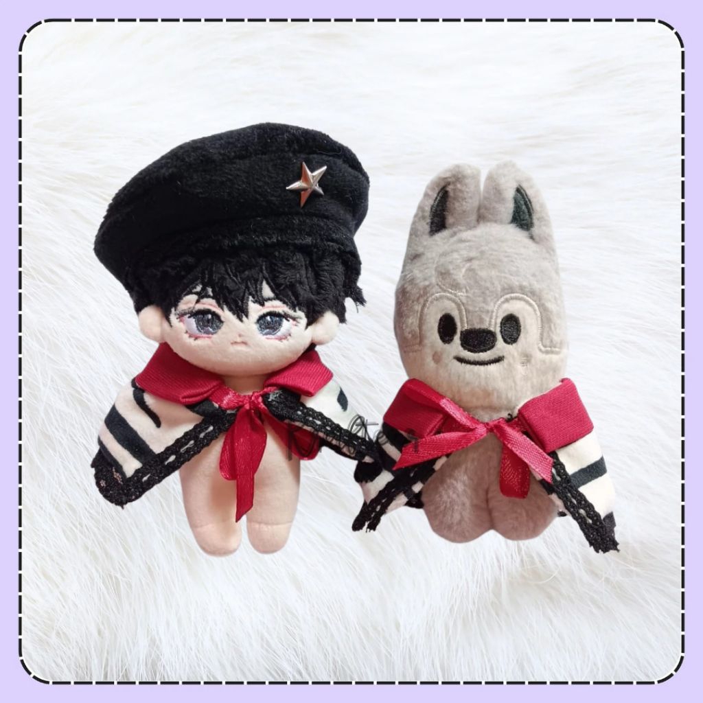 [Doll Clothes] Pirate Cape Set - for 10 cm Kpop Doll Cotton Plush Skzoo