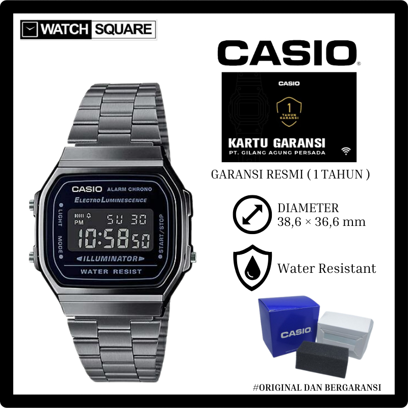 Jam tangan wanita Casio A168WGG-1BDF
