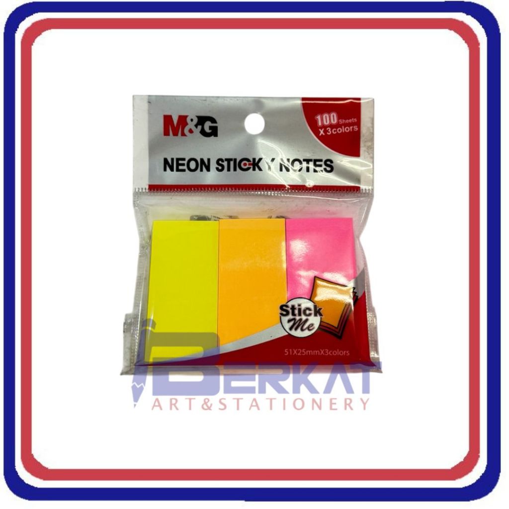 

M&G Sticky Notes / stiker Kertas Neon 3 Warna 51 x 25mm