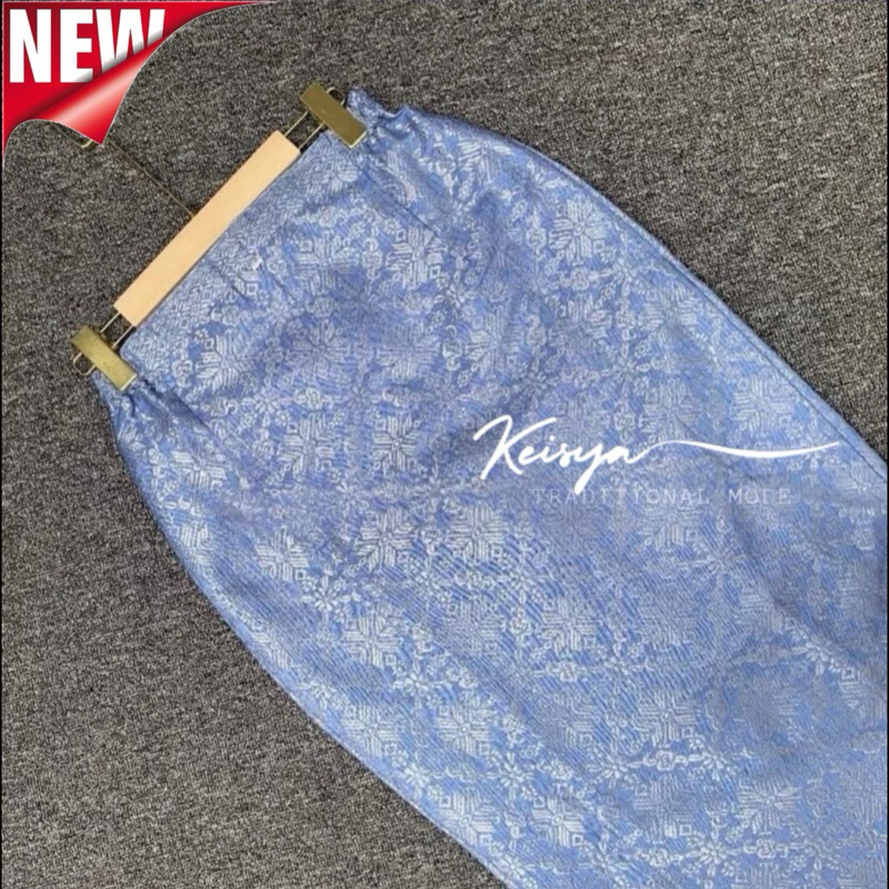 Terbaru Rok Span Songket Putih /Rok Songket Bawahan Kebaya