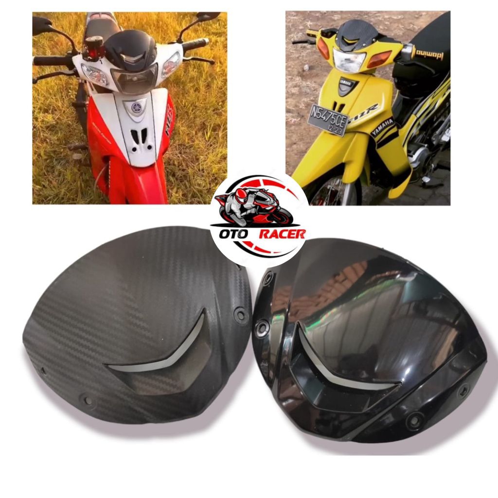 VISOR YAMAHA FIZR 125ZR 125Z JUPITER Z VEGA ZR SATRIA HIU MIO DLL PNP WARNA HITAM MERK MOSCOW WINSIL