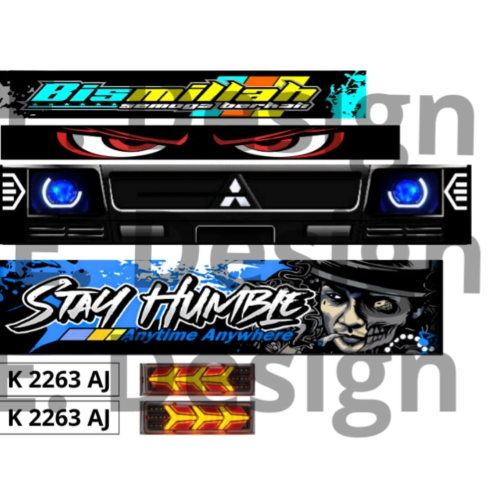 Stiker miniatur l300 variasi (G)