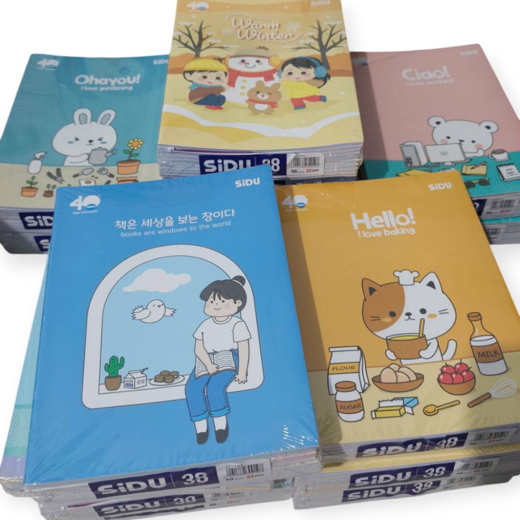 

Buku Tulis SIDU 58 / 38 Lembar 1 Pack Isi 10 Pcs