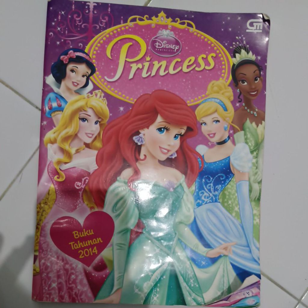 PRELOVED/SECOND - Buku Aktivitas Anak Disney Princess Buku Anak BBW Tahunan 2014 Buku Aktifitas Tahu