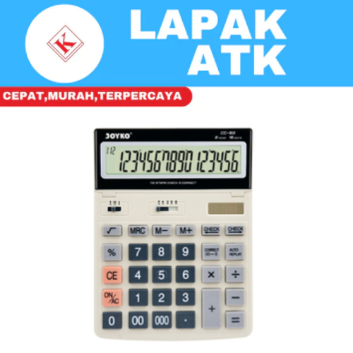 

Joyko CC-50 Calculator 16 digit angka / Kalkulator / 16 Digits jumbo ++++