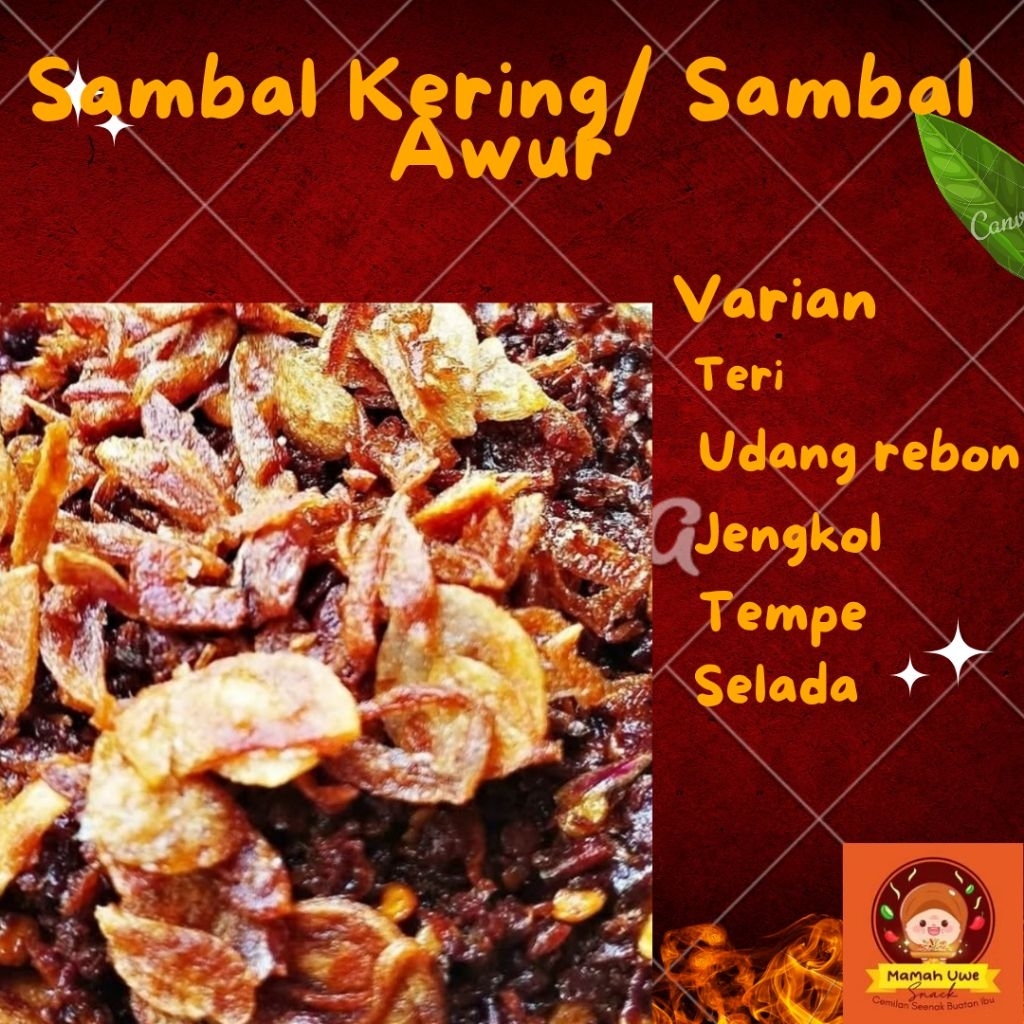 

Sambal Awur, Sambal Kering, Sambal Tabur, Mamah Uwe Snack