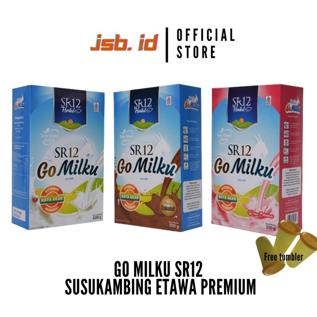 

SR12 - Go Milku All Varian 200gr (Susu Kambing Etawa Original / Coklat / Strawberry)