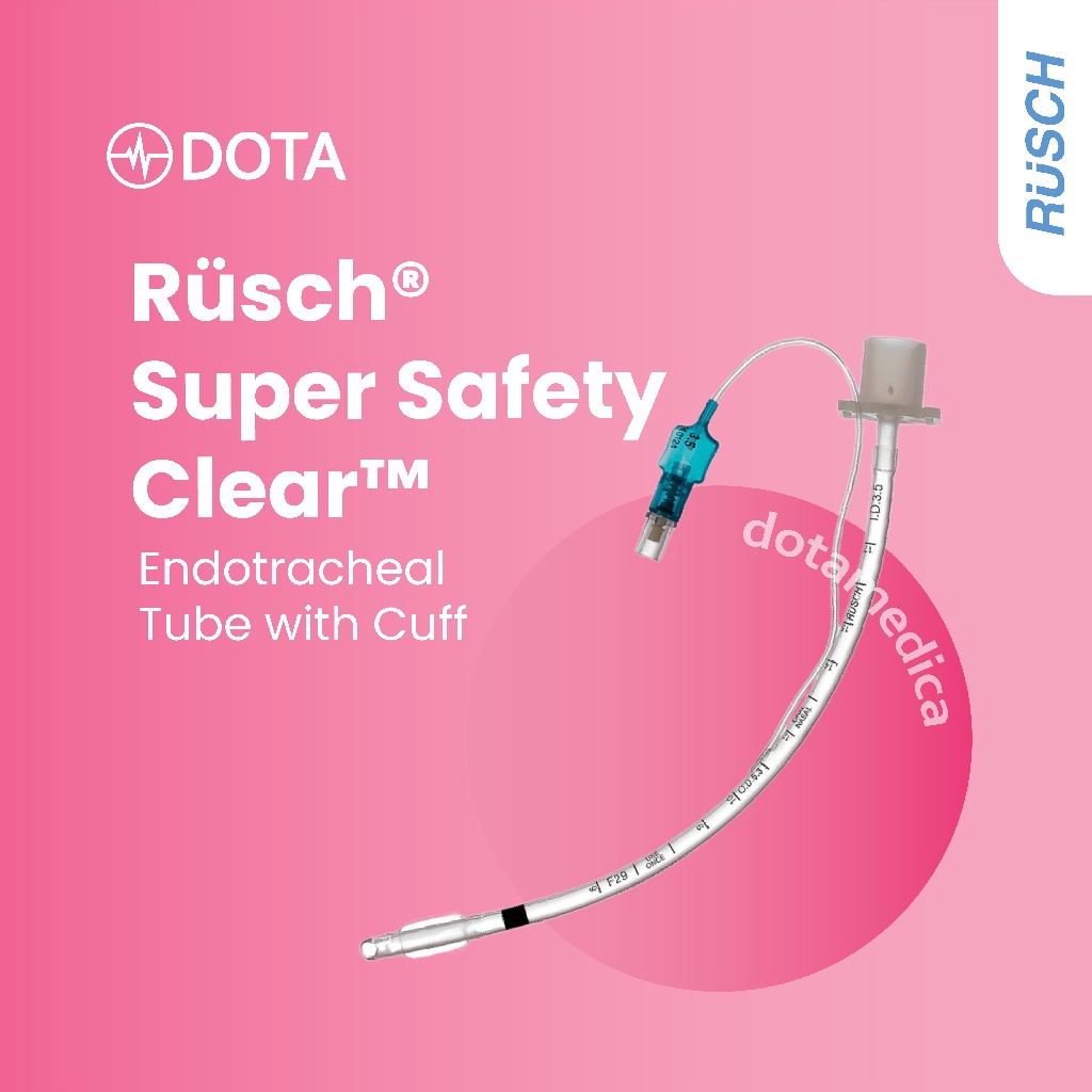 RUSCH Super Safety Clear Endotracheal Tube with Cuff / ETT Cuff