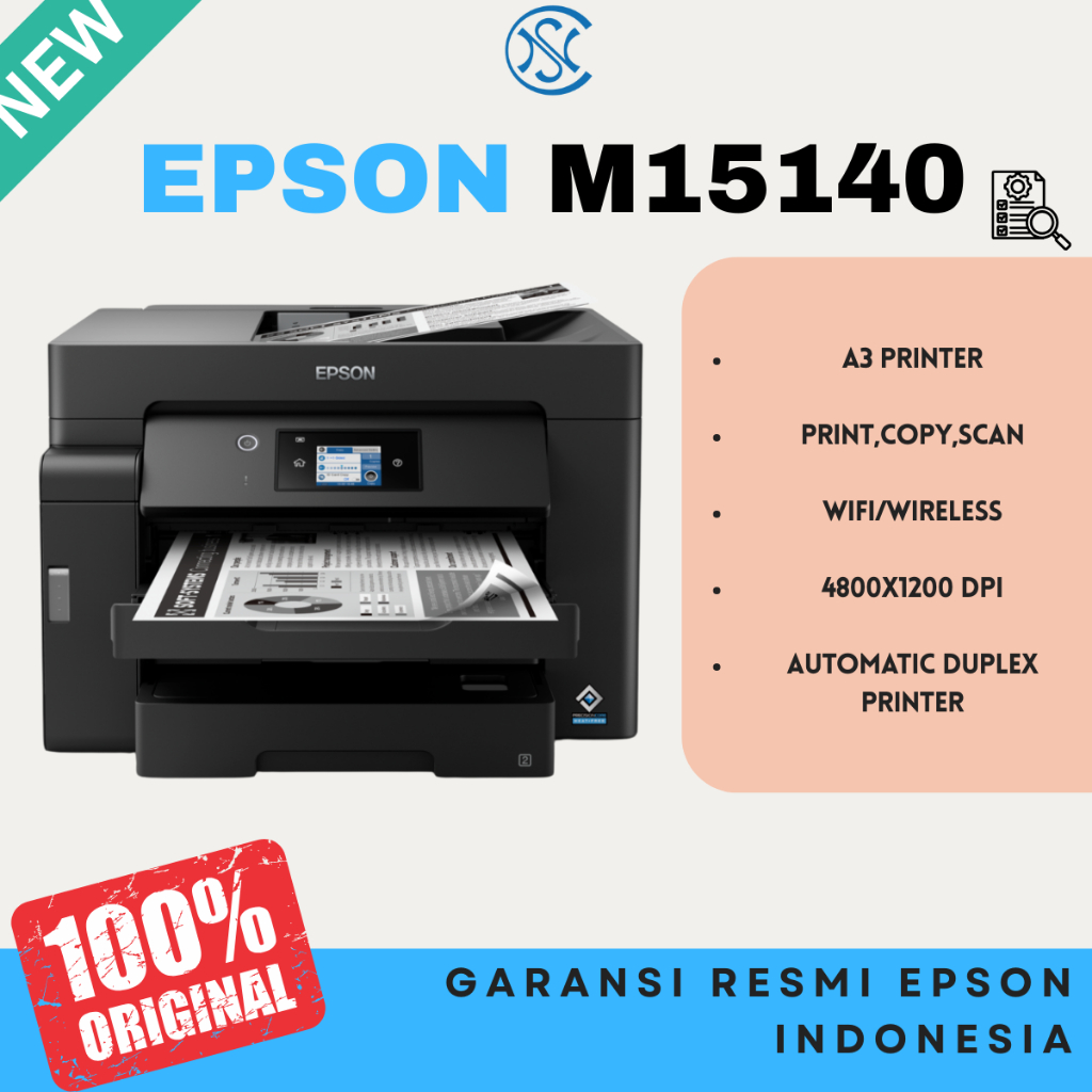 PRINTER EPSON MONOCHROME A3 M15140 DUPLEX A3 PRINTER