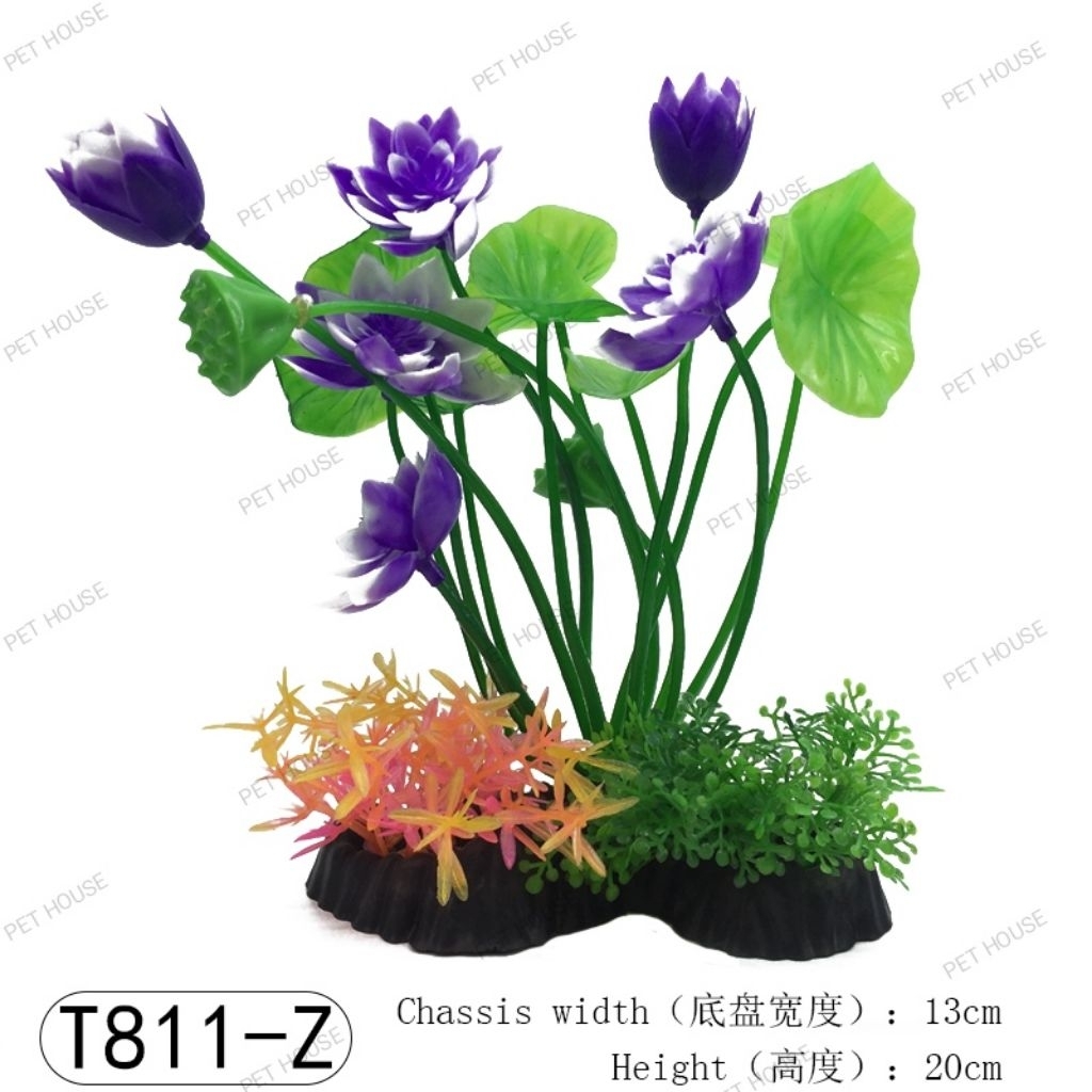 BUNGA TERATAI. TANAMAN HIAS IMPORT.. TANAMAN PLASTIK. TANAMAN ARTIFICIAL.HIASAN AQUARIUM. HIASAN AQU