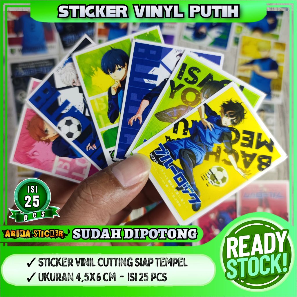 

Sticker Anime Blue Lock Isi 25 pcs Sudah Dipotong Stiker Viral