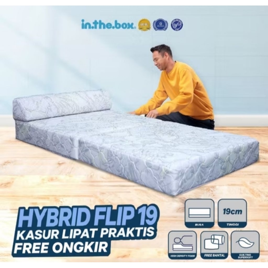 Kasur In The Box Ukuran 90 X 200 Tebal 19 Cm
