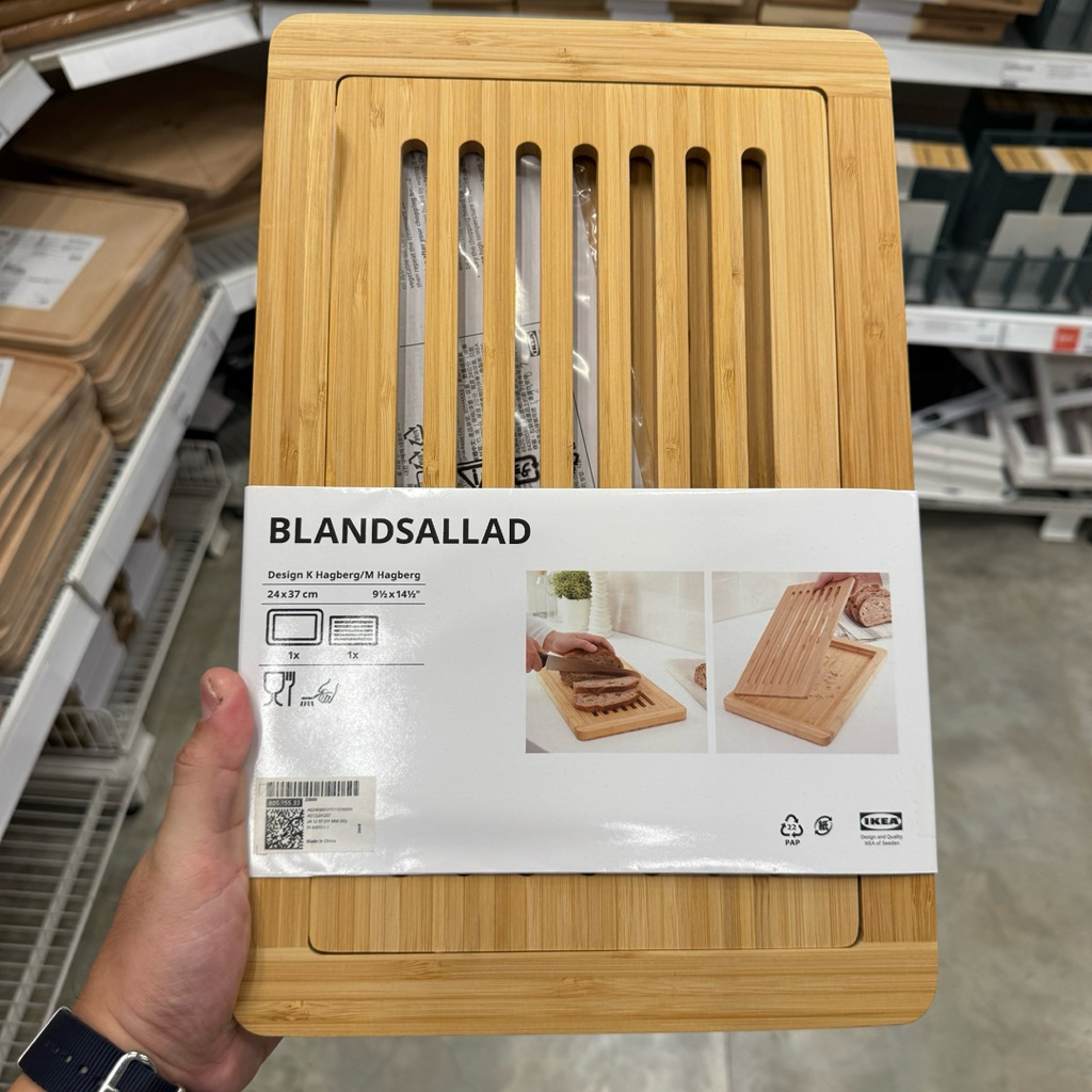 Talenan Bambu Pemotong Roti Blandsallad