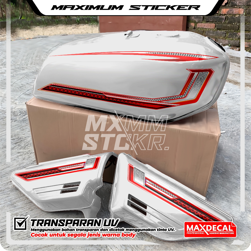 STRIPING GL100 TRANSPARAN - STRIPING GL100 - STRIPING HONDA GL - STRIPING GL100 TRANSPARAN